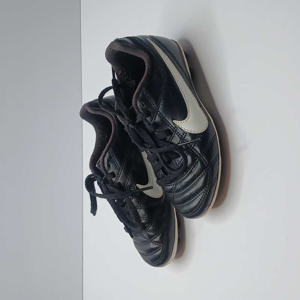 Nike Soccer Cleat‎ - 599072-010 - Black  White - Kid's